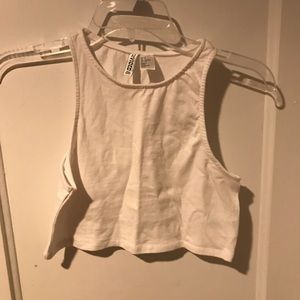 H&M white crop